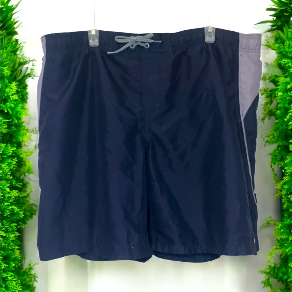 Men's Blue/Gray Nike Breaker Volley Swim Trunks / Board Shorts XL